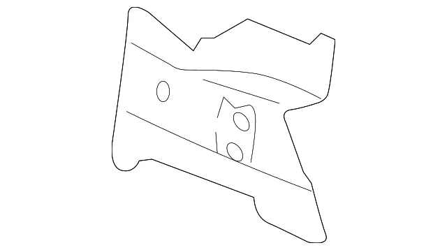 Dash Panel Lower Bracket - Driver's Side (LH) - Mazda (D651-54-342)