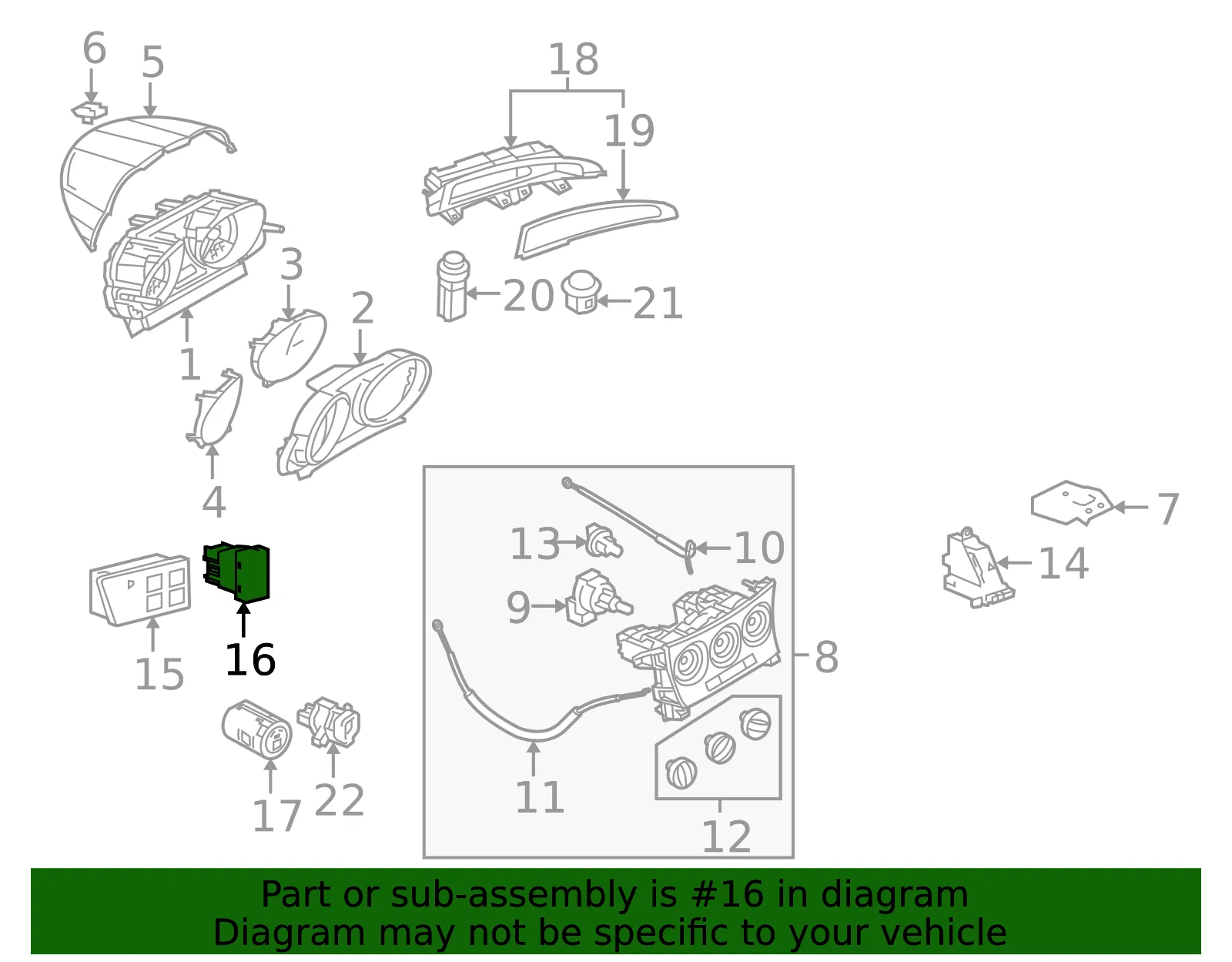 Instrument Panel Cover - Mazda (D651-55-225) - view 3