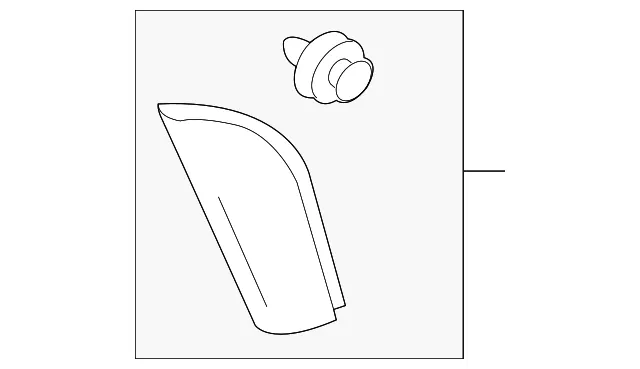 Upper Trim Panel - Passenger Side (RH) - Mazda (D651-69-111A) - view 2