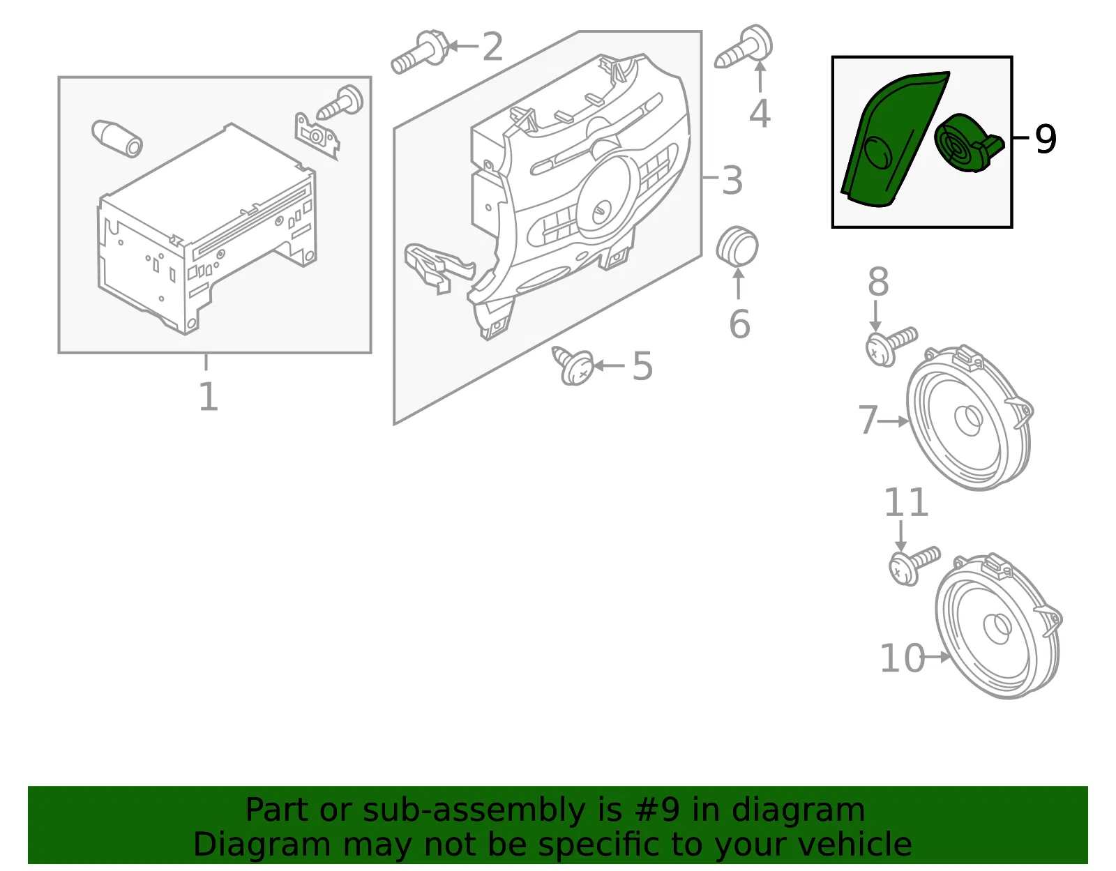 Upper Trim Panel - Driver's Side (LH) - Mazda (D652-69-17YB) - view 2