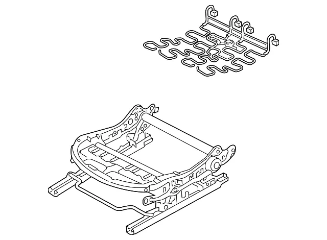 Seat Frame - Driver's Side (LH) - Mazda (DD2M-88-H50A)