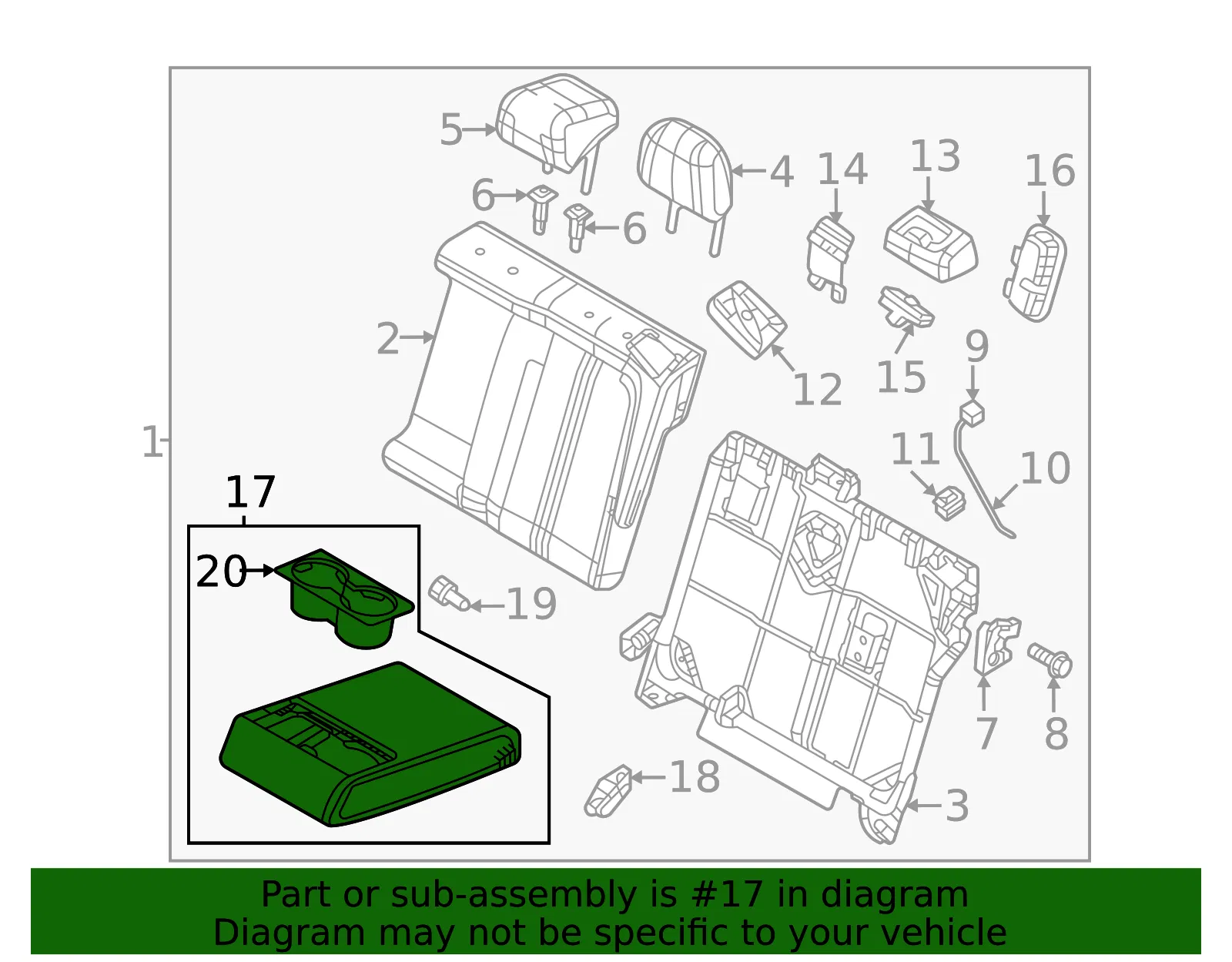 Armrest Assembly - Mazda (DDAS-88-3B0-3D) - view 2