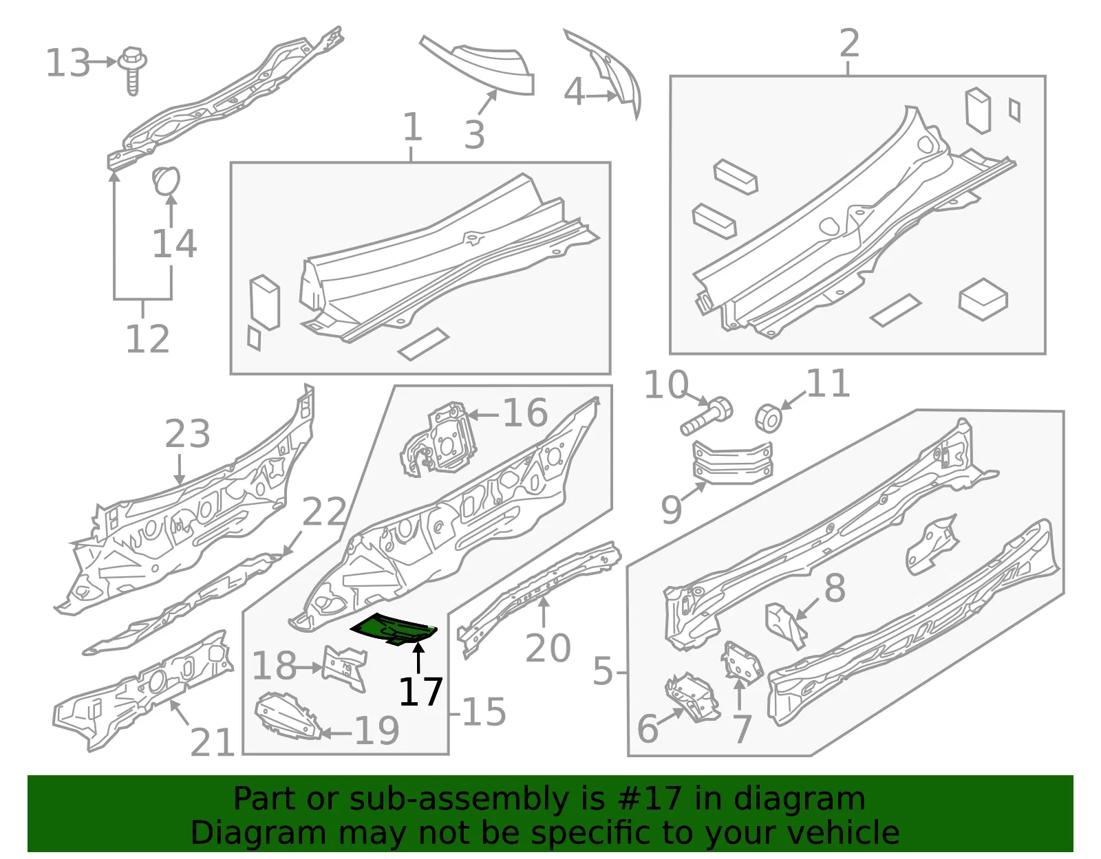 Dash Panel Upper Bracket - Driver's Side (LH) - Mazda (DF71-54-424A) - view 2