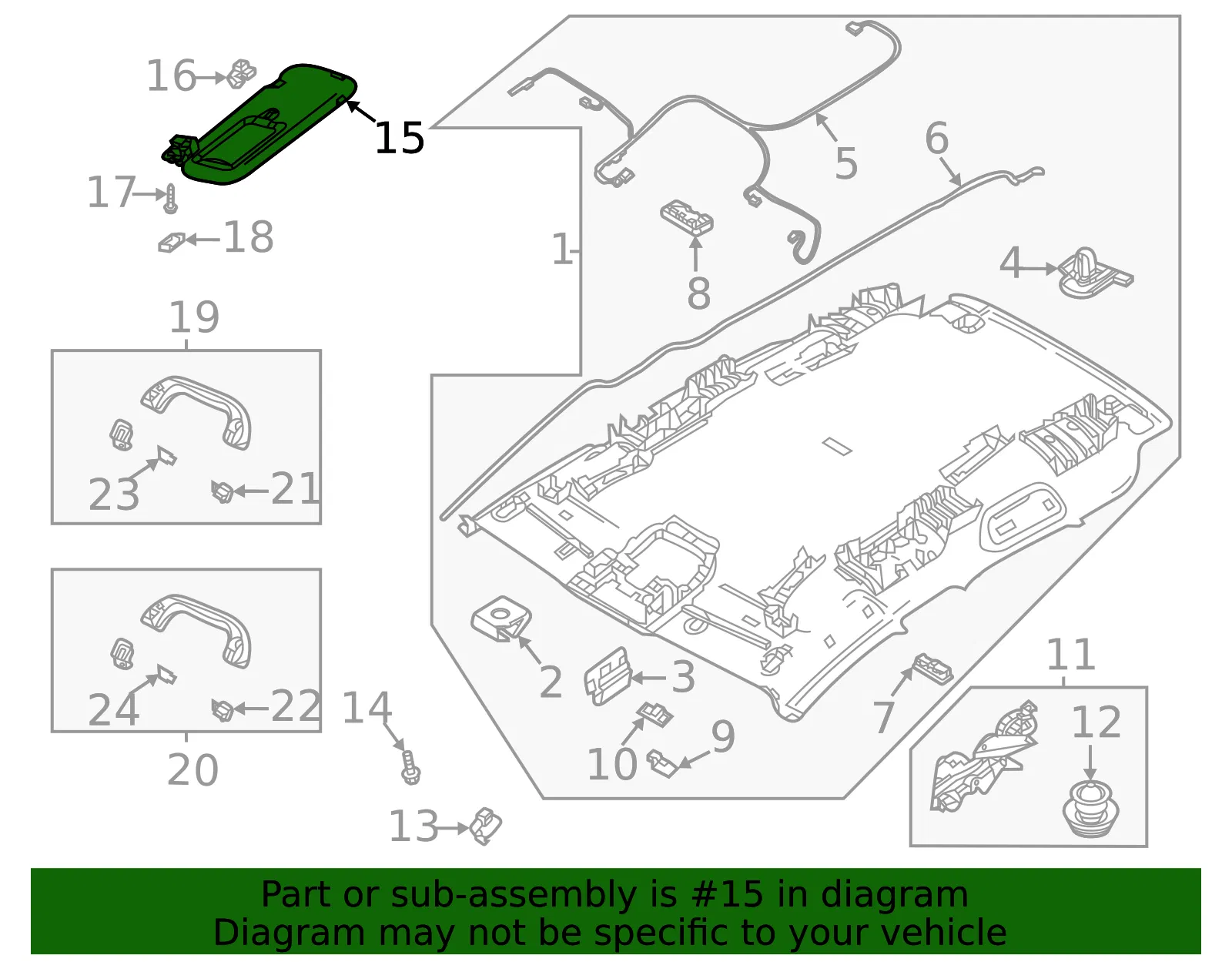 Sun Visor - Mazda (DGJ3-69-320D-75) - view 2