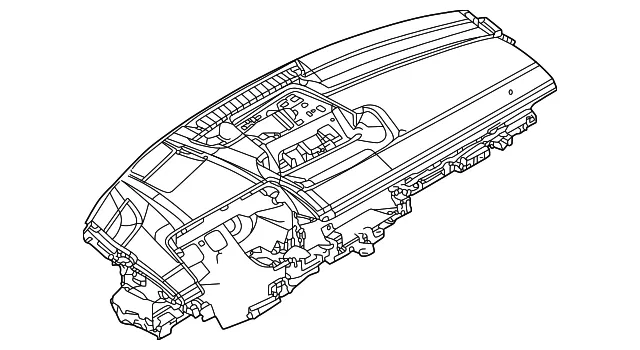 Instrument Panel - Mazda (DN4E-60-350C-02)