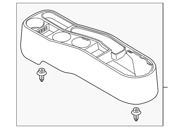 Center Console - Mazda (DR61-64-420A-02) - view 2