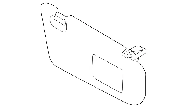 Sun-Visor - Driver's Side (LH) - Mazda (DR91-69-320A-75)