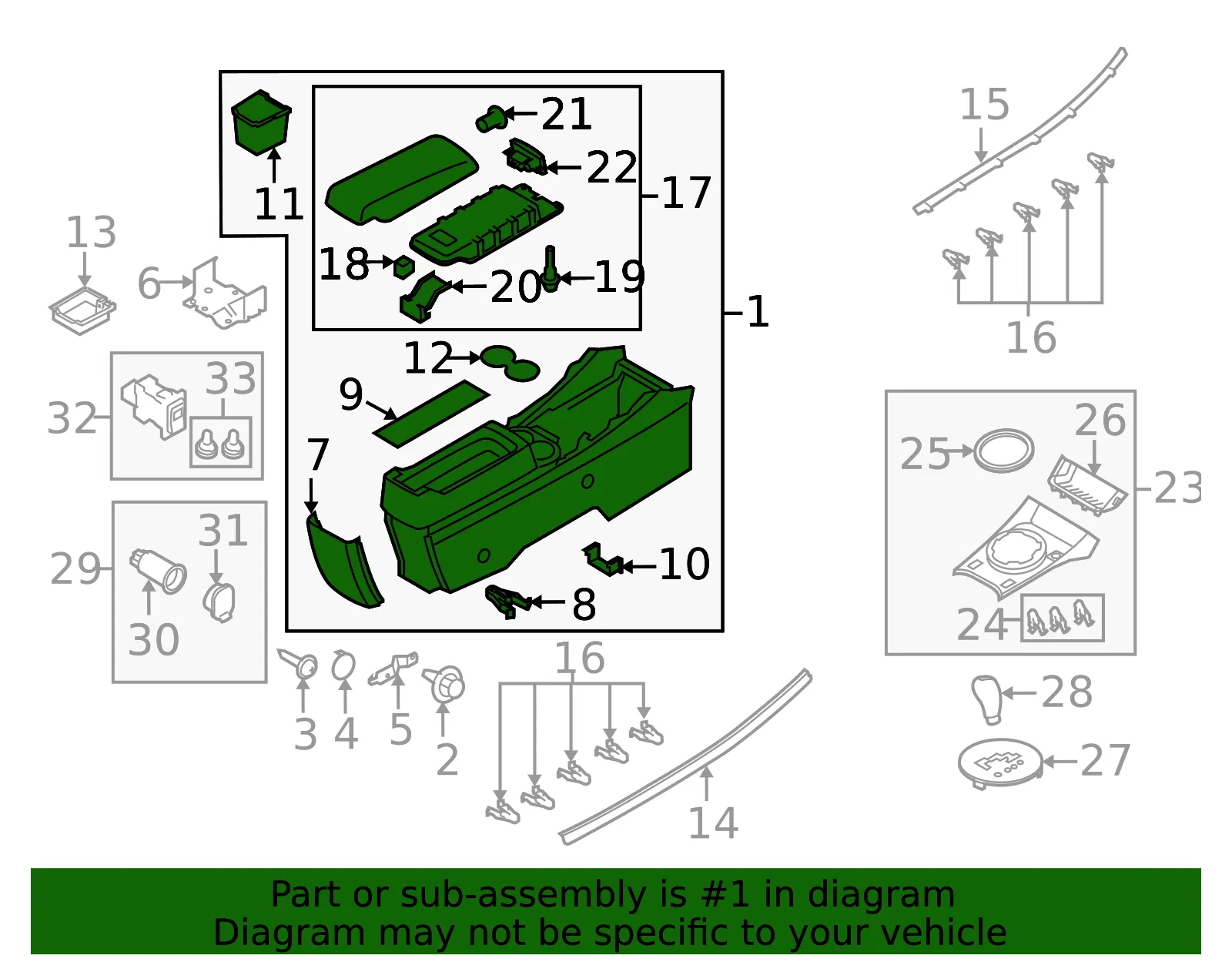 Console Rr - MAZDA (E25464420A02) - view 2