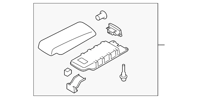 Lid Console - MAZDA (E2546445034)