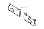 Sun-Visor - Driver's Side (LH) - Mazda (EF92-69-320A-38) - view 3