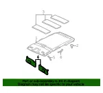 Sun-Visor - Driver's Side (LH) - Mazda (EF92-69-320A-38) - view 4
