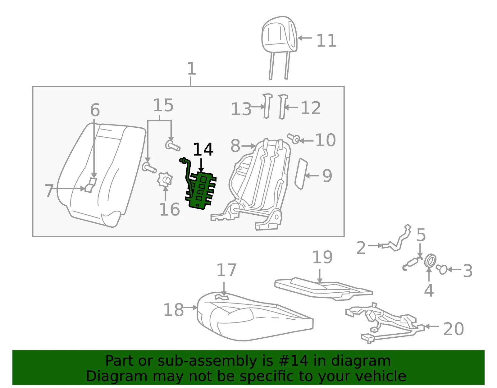 Lumbar Unit - MAZDA (EF928868Y) - view 2