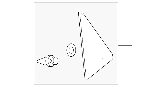 Filler Trim - Passenger Side (RH) - Mazda (EG21-50-M30A)