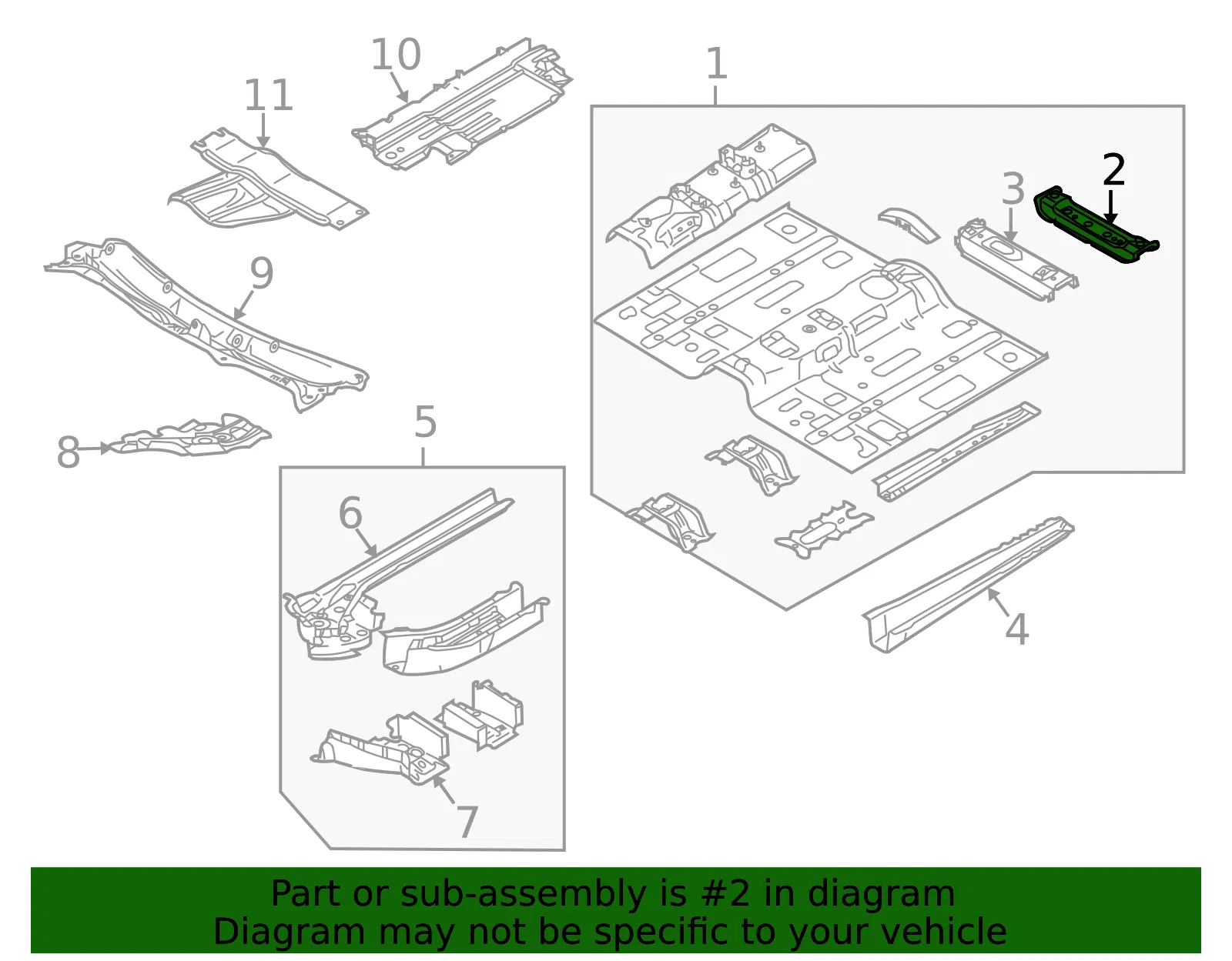 BRACKET L SEAT - MAZDA (EG2154620C) - view 2