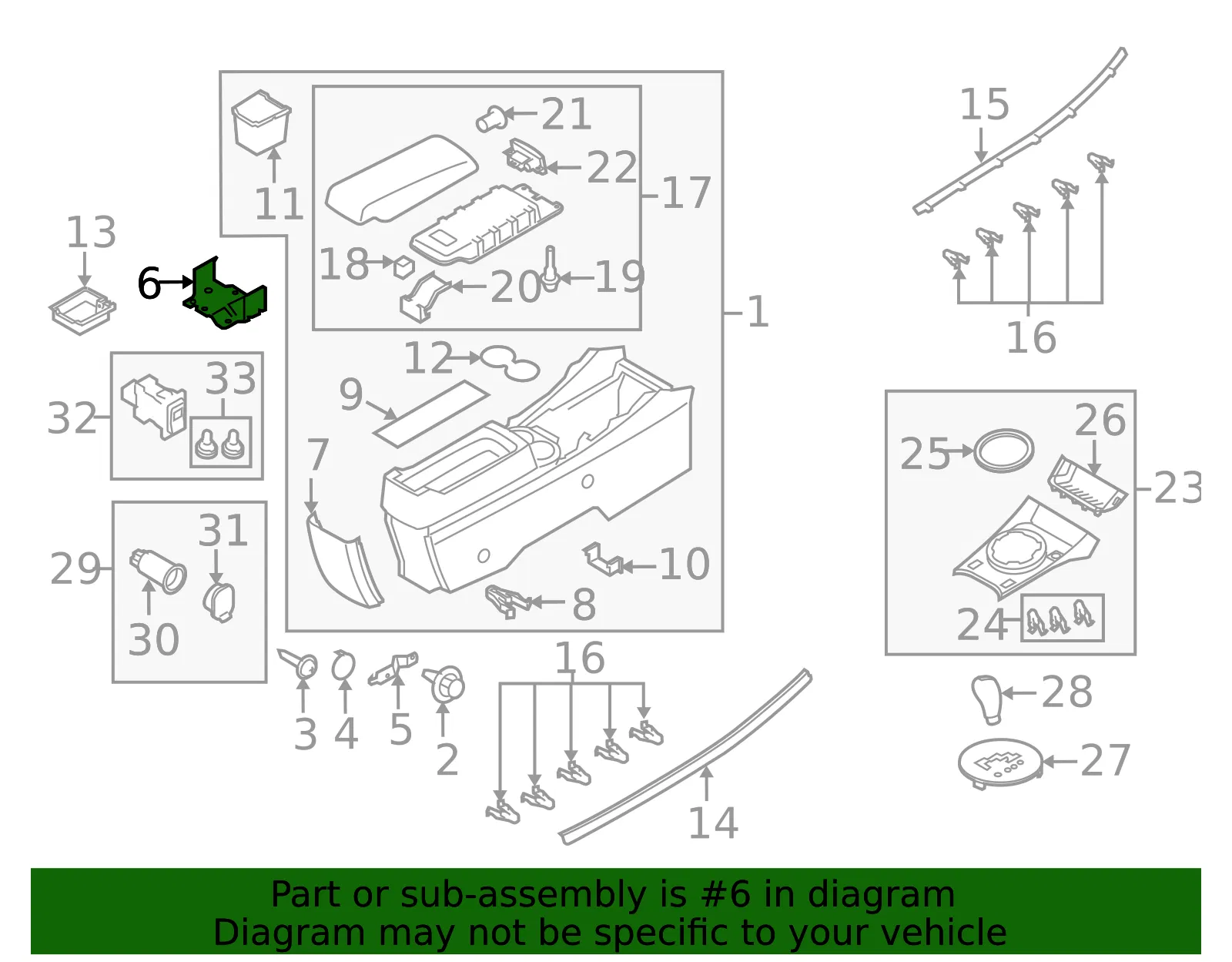 BRACKET CONSOLE NO 3 - MAZDA (EG2164416B) - view 2