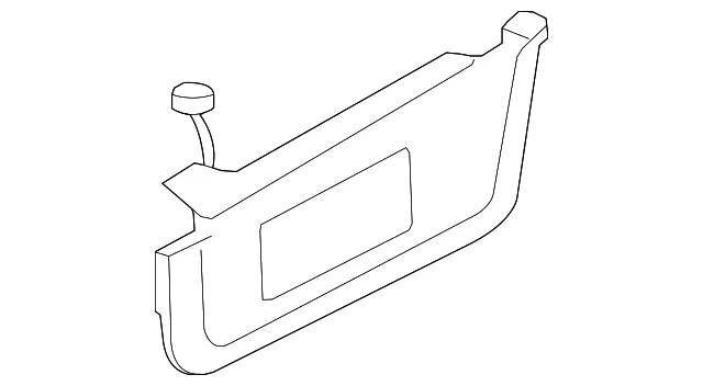 Sun-Visor - Driver's Side (LH) - Mazda (EG23-69-320A-77)
