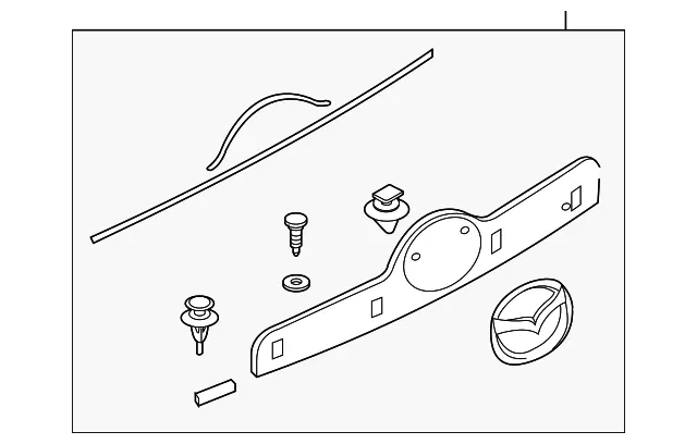 Garnish Lift Gate - MAZDA (EG2450810F85)