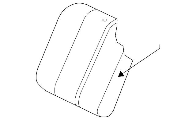 TRIM RT RR ST BACK - MAZDA (EG2588401B02)