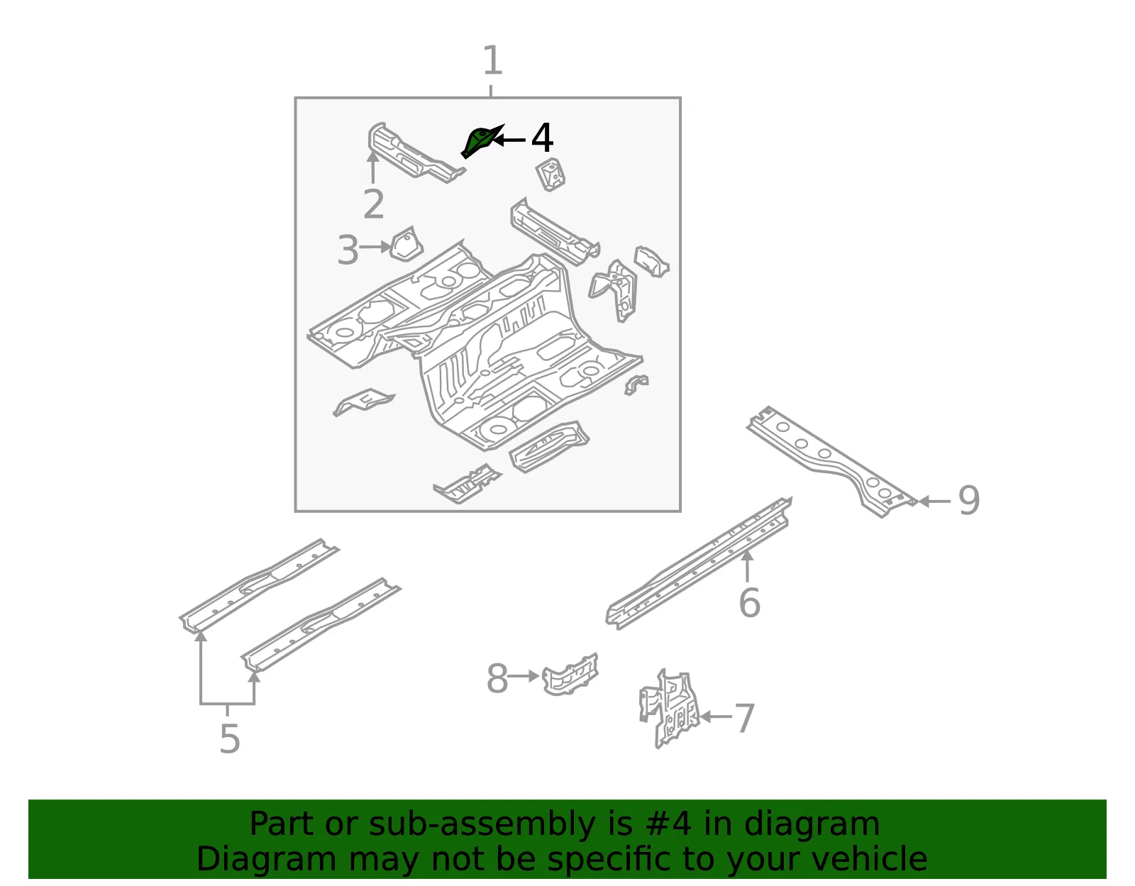 BRACKET SEAT - MAZDA (F15154620B) - view 2