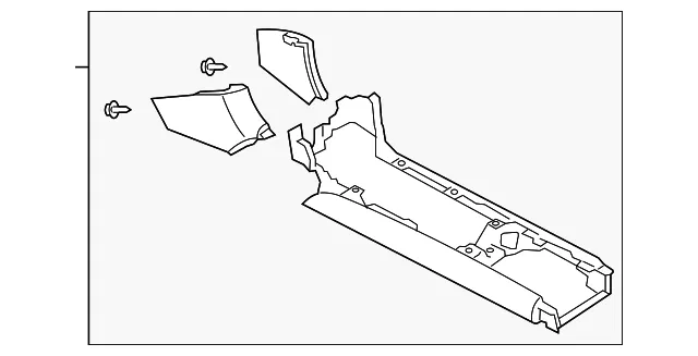 Console Front Blk/Silver - MAZDA (F15164320E02)