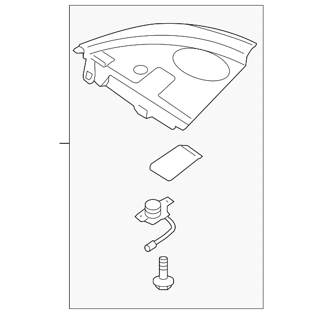 Package Tray - Driver's Side (LH) - Mazda (F154-68-3WYB-02)