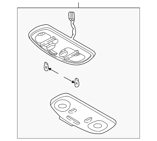 CONSOLE OVERHEAD - Mazda (FD03-69-970E-03)
