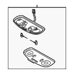 CONSOLE OVERHEAD - Mazda (FD03-69-970E-03) - view 3