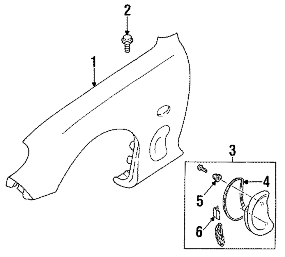 Vent Assembly - Passenger Side (RH) - Mazda (FDY2-50-91XB)