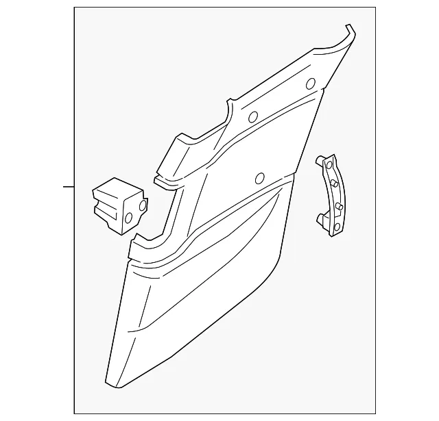 Lower Trim Panel - Passenger Side (RH) - Mazda (FE02-68-520G-34)