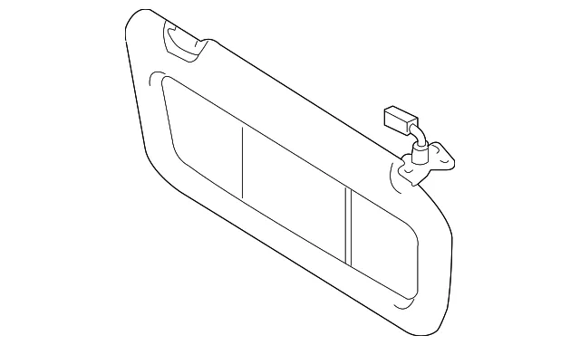 Sun-Visor - Passenger Side (RH) - Mazda (FE88-69-270B-77) - view 2