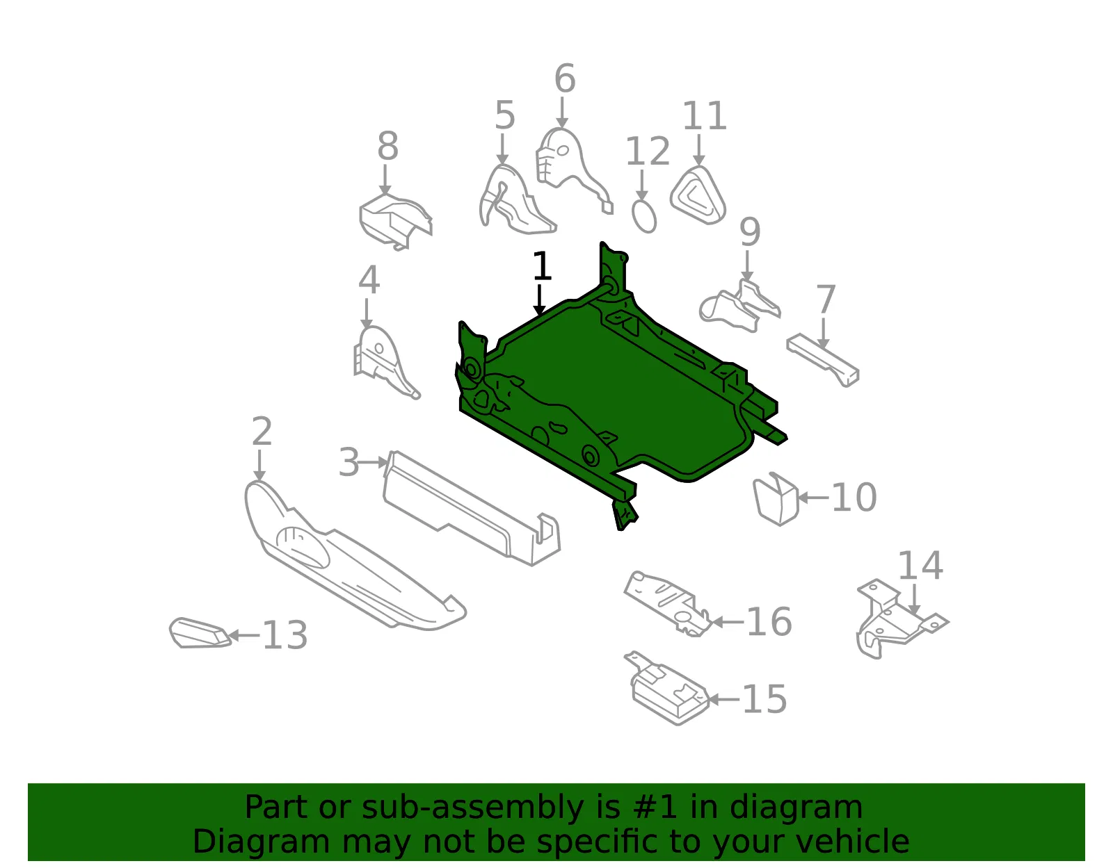 ADJUSTER UNIT L FRT SEAT - MAZDA (FF2288A50) - view 2