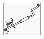 Silencer Pre - MAZDA (FP3040300C) - view 3