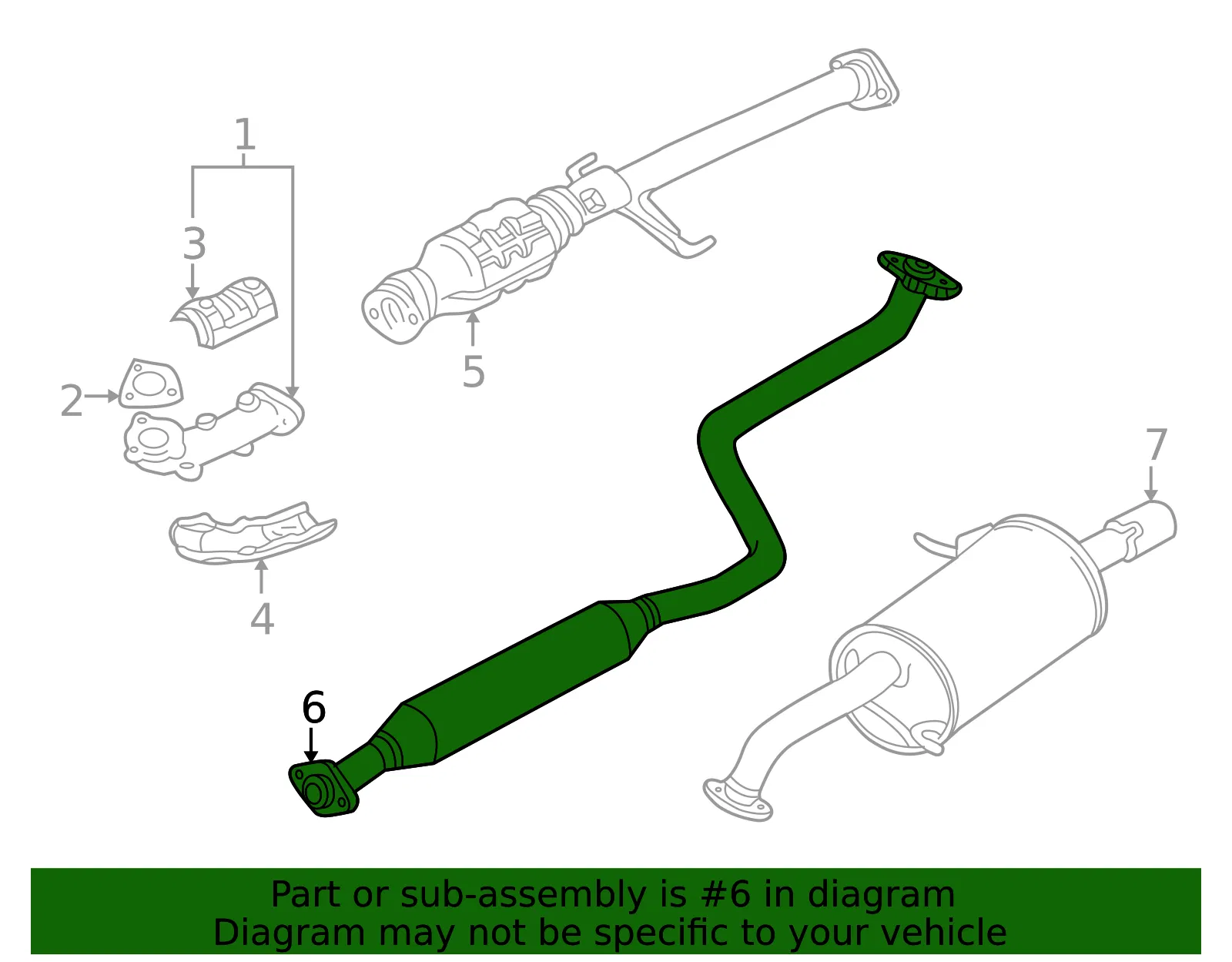 Silencer Pre - MAZDA (FSF140300) - view 2