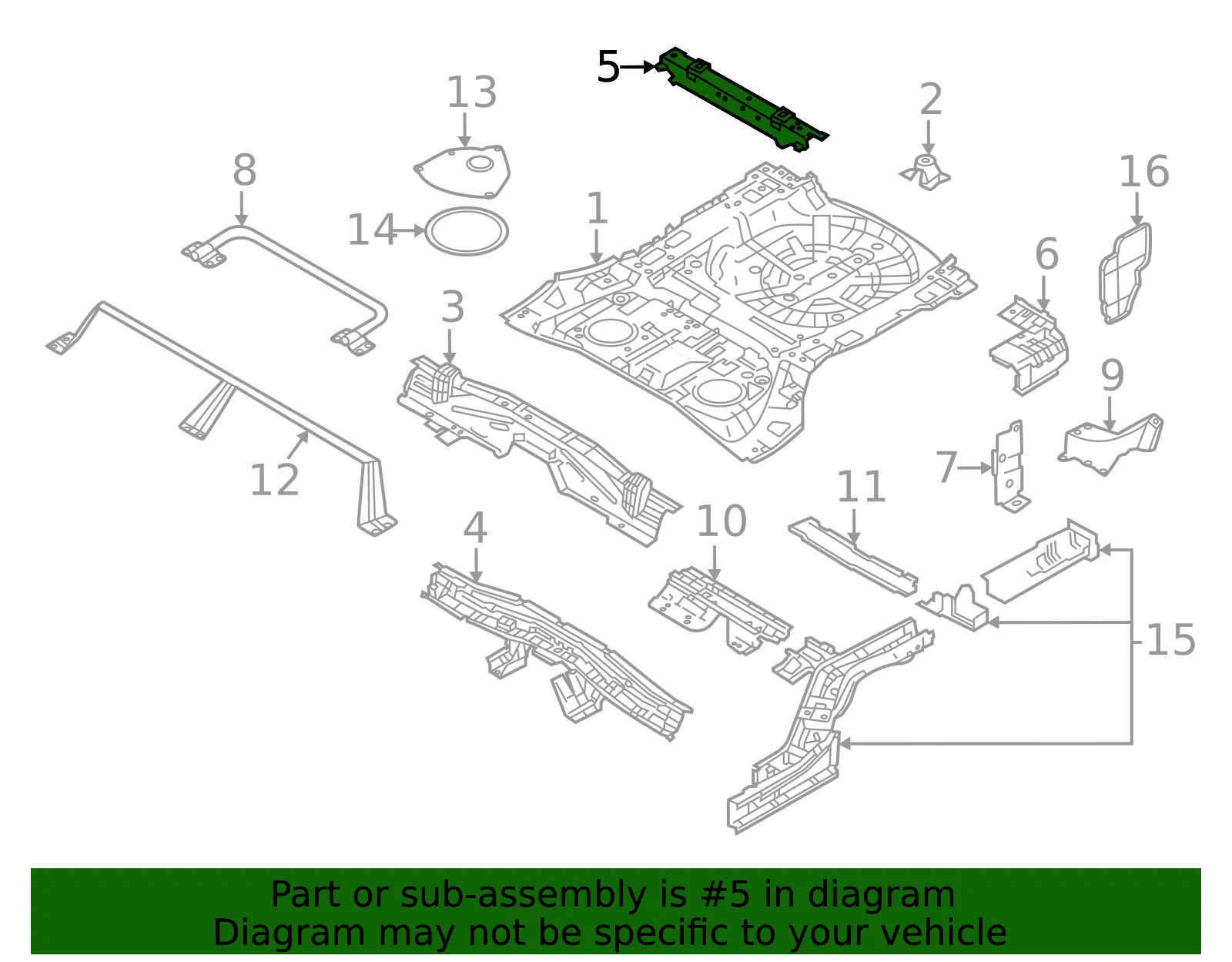 Rear Seat Back Support Assembly - Nissan (G4520-6RRMA) - view 2