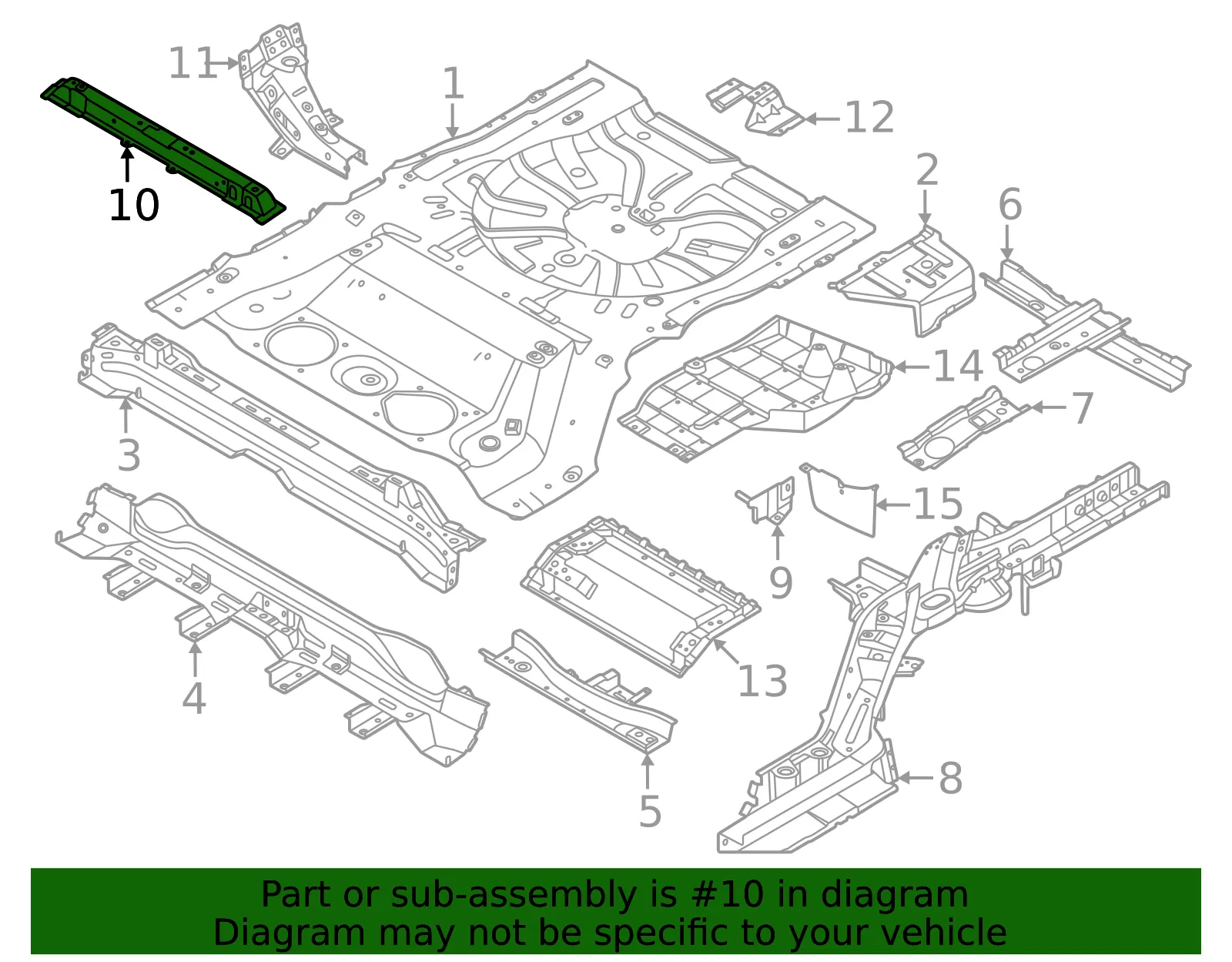 Rear Seat Back Support Assembly - Nissan (G4520-7BAMA) - view 2