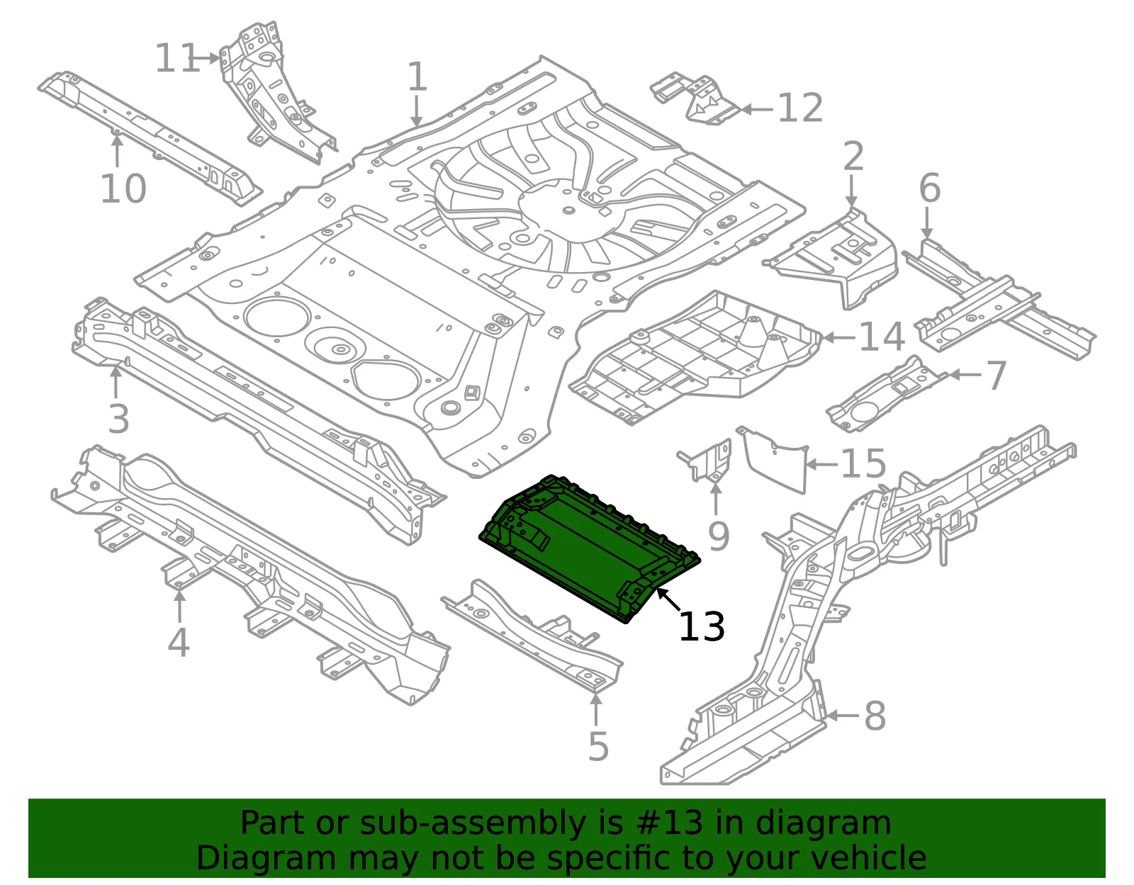 Second Seat Mounting Bracket - Nissan (G4566-7BAMA) - view 2