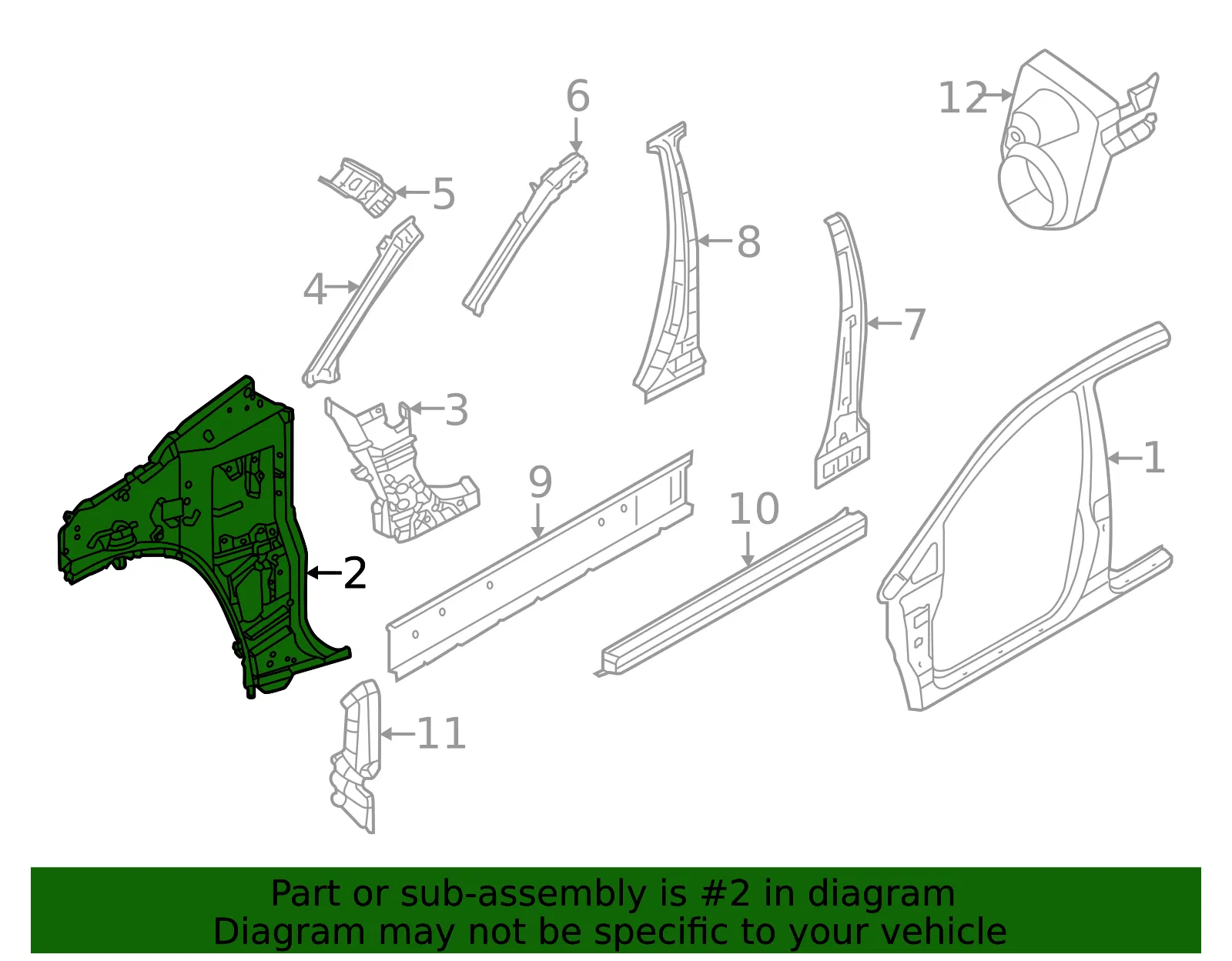 Left Dash Side Panel - Nissan (G6241-5EEMA) - view 2