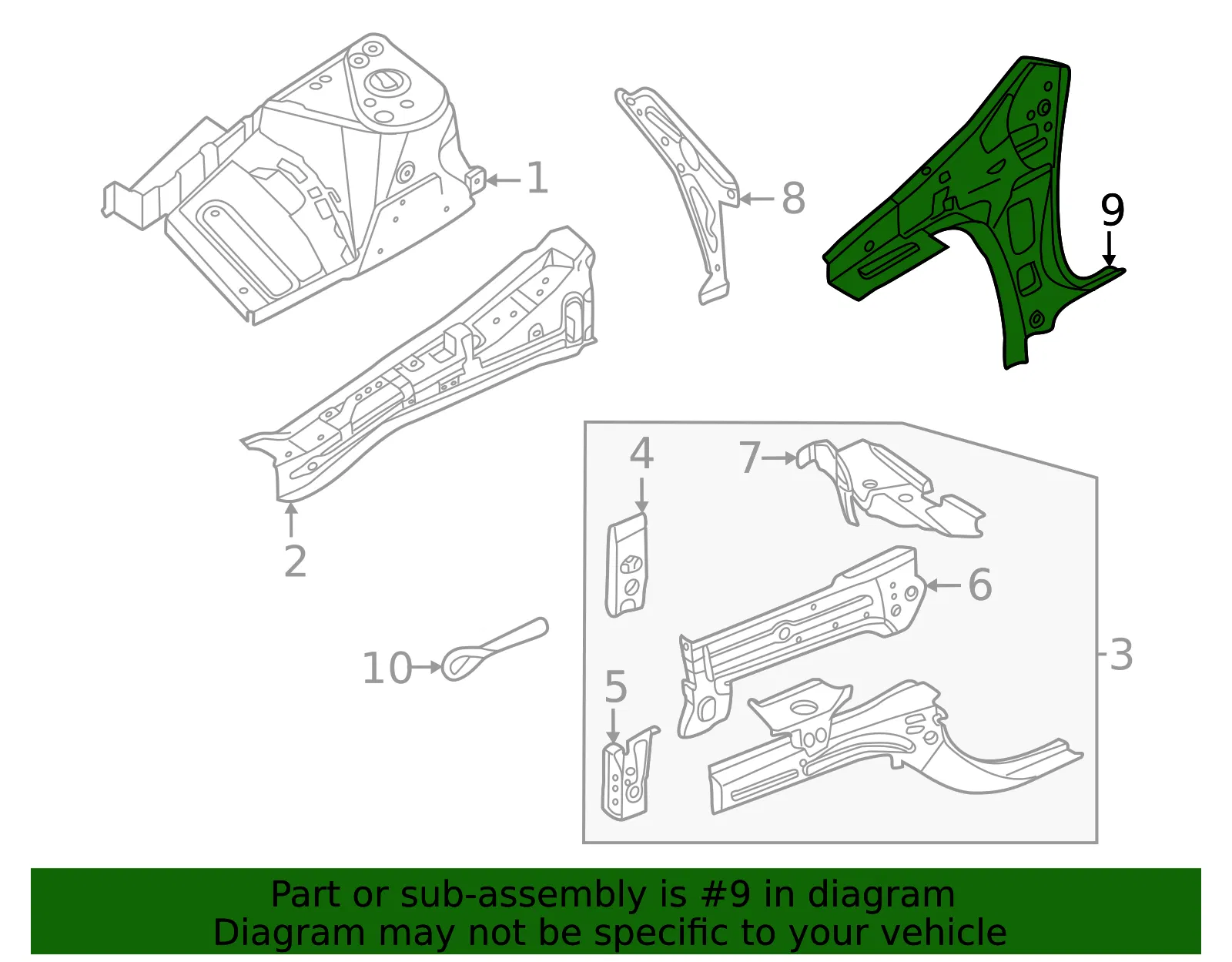 Dash Side Panel, Left - Nissan (G6241-6LBMA) - view 2