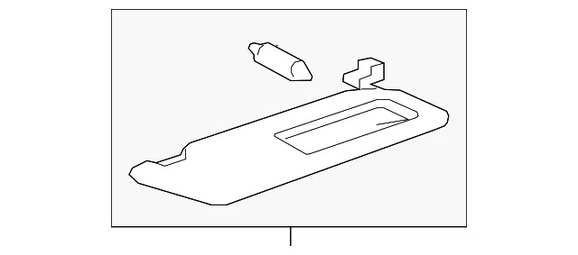 Sun-Visor - Passenger Side (RH) - Mazda (GBFN-69-270-06)