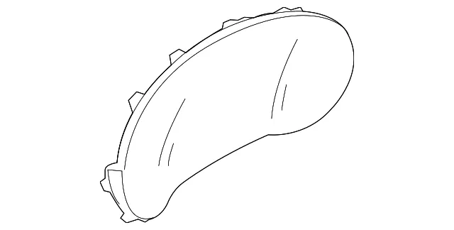 Instrument Panel Lens - Mazda (GBMA-55-447) - view 2