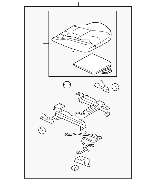 Cushion R Frt Seat - MAZDA (GDH288110A02)