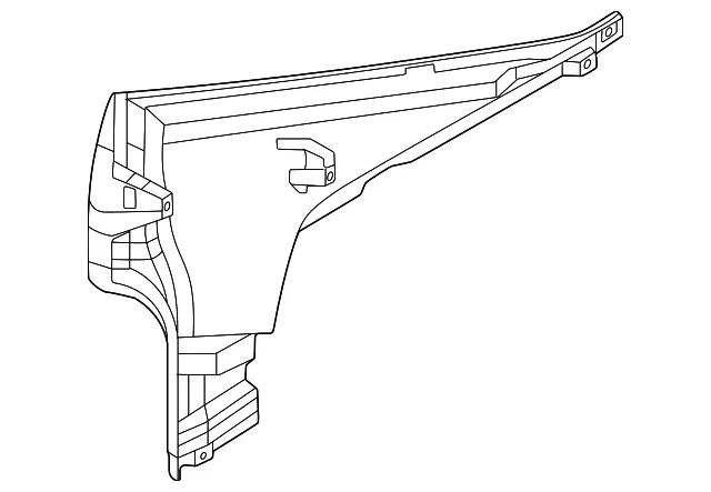 Upper Trim - Passenger Side (RH) - Mazda (GHK1-68-250D-75) - view 2