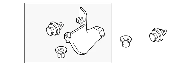 Cowl Trim - Passenger Side (RH) - Mazda (GHP9-68-370B-02) - view 2