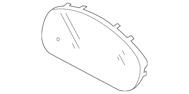 Instrument Panel Lens - Mazda (GJ6A-55-447) - view 2