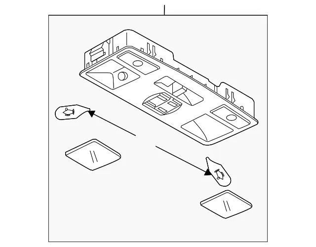 Overhead Console - Mazda (GJ6A-69-970A-75) - view 2