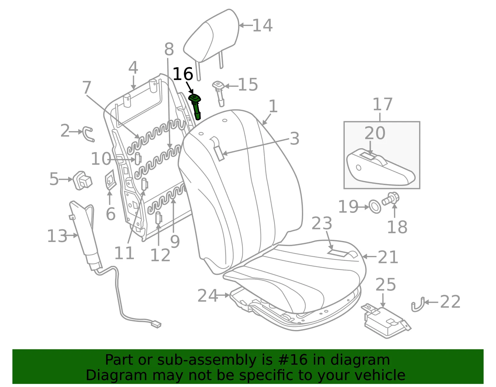 Headrest Guide - Mazda (GJ6A-88-1G8-34) - view 3