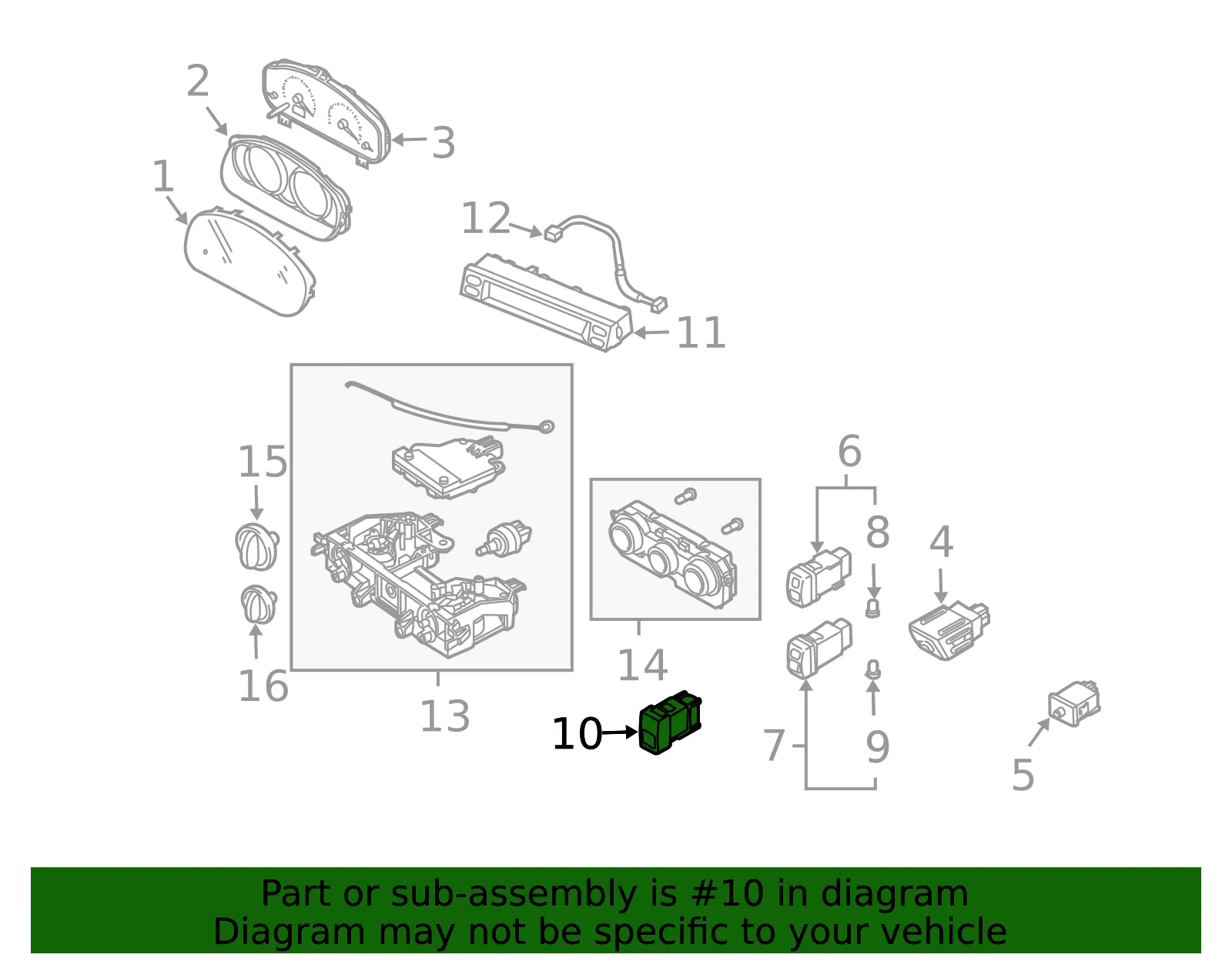 Instrument Panel Cover - Mazda (GJ6E-55-225A) - view 3