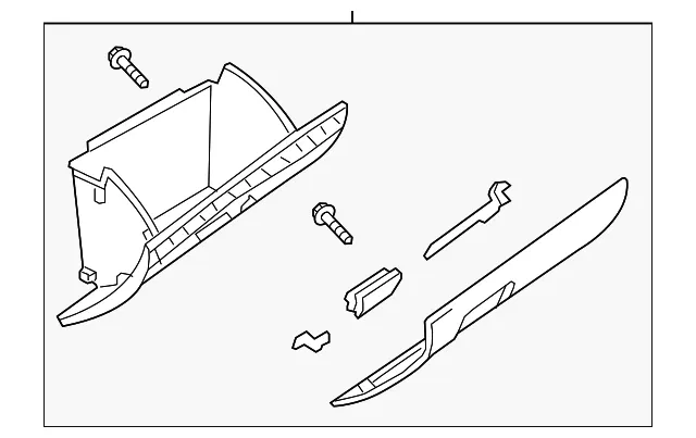 Glove Box Assembly - Mazda (GJR9-64-030B-02) - view 2