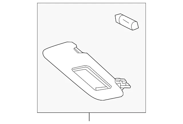 Sun Visor - Driver's Side (LH) - Mazda (GJS1-69-320D-75)