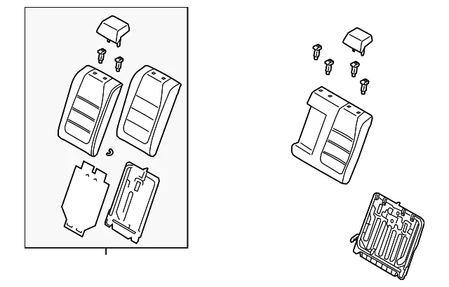 Back R Rear Seat - MAZDA (GJS557400A03)